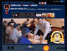 Tablet Screenshot of californiacraneschool.com